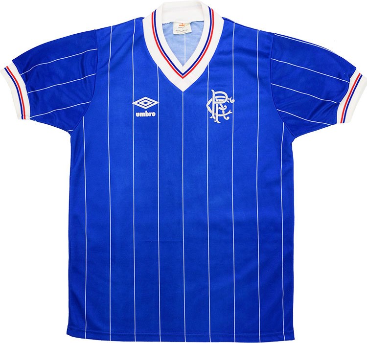 Tailandia Camiseta Rangers Primera Equipación Retro 1982 1983 Azul